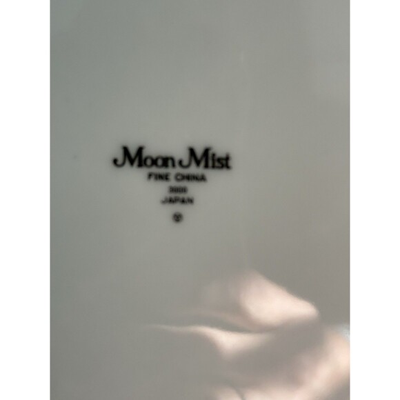 Moon Mist - Fine China 10 3/8" Dinner Plate Japan Gray Florals Vintage 4 Pc - Picture 3 of 3